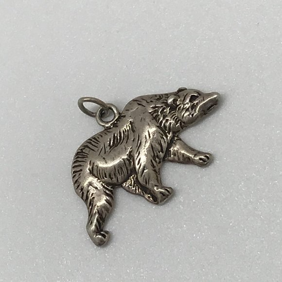 Sterling Silver Bear Pendant - Picture 2 of 3